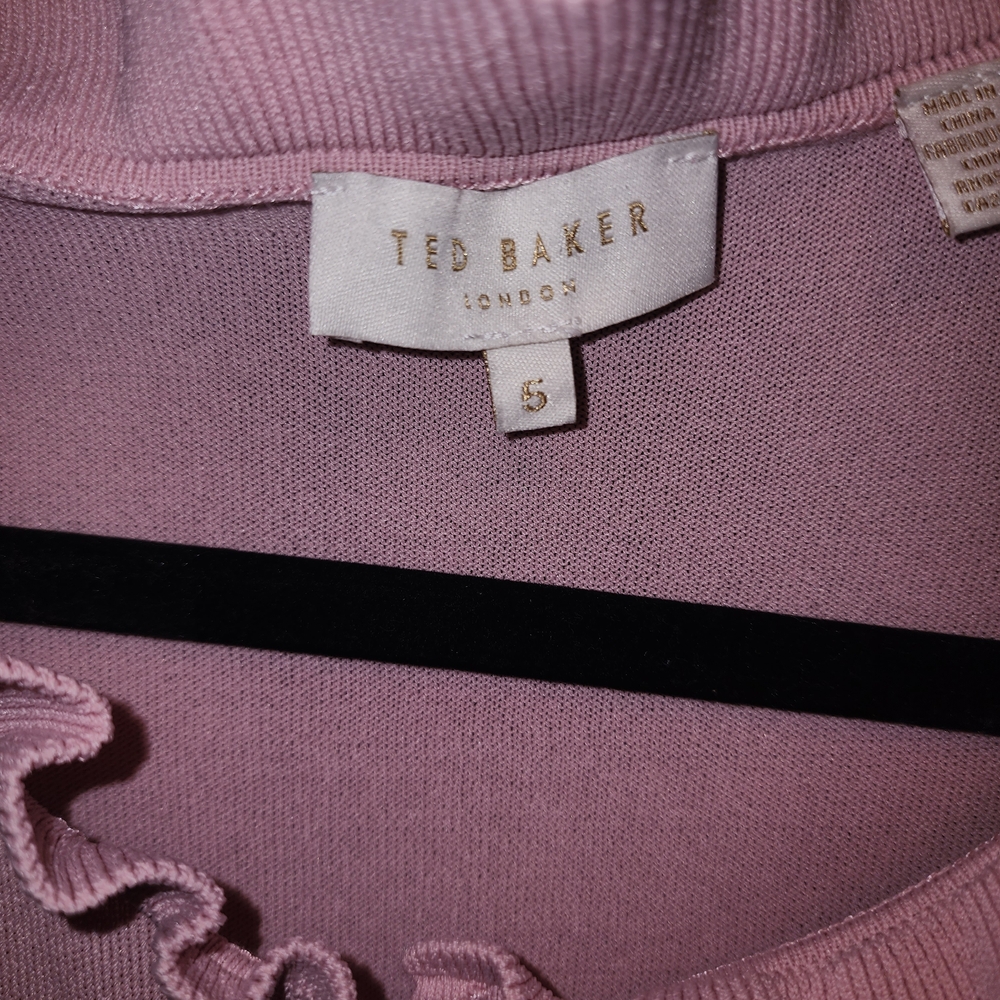 Ted Baker Pink Ruffled Top - Picture 3 of 3